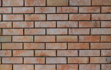 The background image is a brick wall.