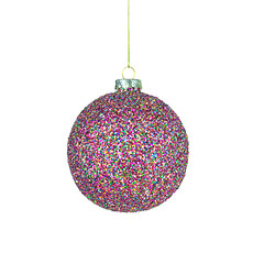 christmas ball bauble isolated on white background. Christmas tree decoration