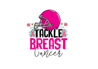 Pink Ribbon Breast Cancer Awareness T-Shirt Kids Football