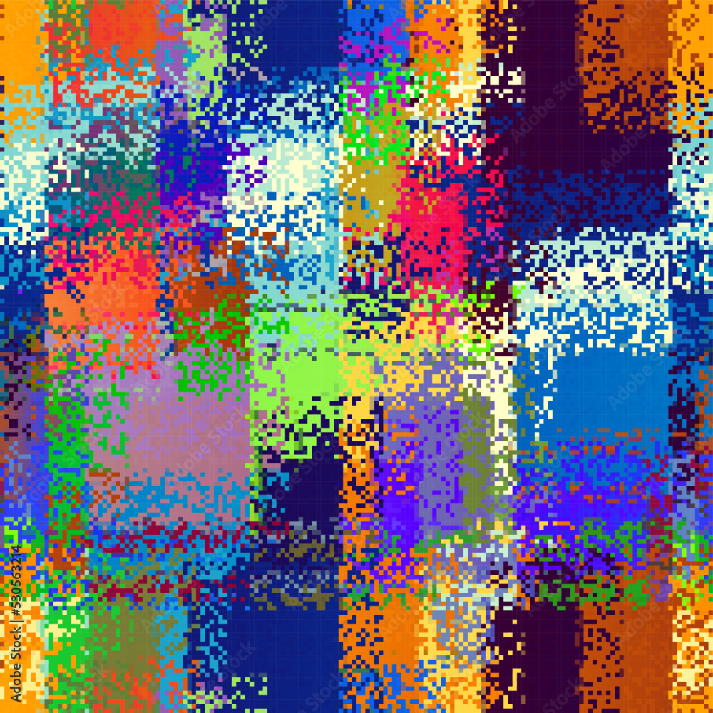 Poster Pattern of a random small dots. Seamless image