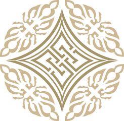 Retro ancient style pattern curve cross frame chain