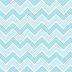 Cute seamless hand-drawn patterns. Stylish modern vector patterns with lines and dots. Funny Infantile Repeating Print- Blue Zigzag