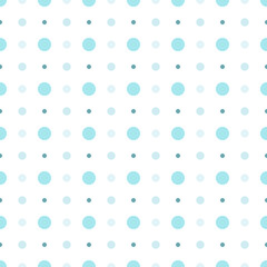 Fototapeta na wymiar Cute seamless hand-drawn patterns. Stylish modern vector patterns with circles and dots of blue color. Funny Infantile Repetitive Print