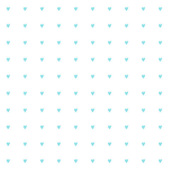 Cute seamless hand-drawn patterns. Stylish modern vector patterns with blue hearts. Funny Infantile Repetitive Print