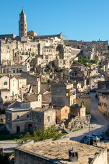 Obraz premium Ancient town of Matera, Sassi di Matera, Basilicata, southern Italy 