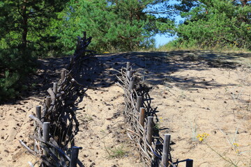 water flowing into the river
