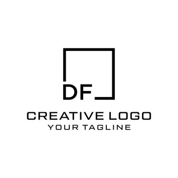 Creative letter df logo design vektor	