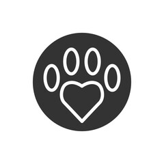 Obraz premium Animal hospital black glyph icon. Keep pet healthy. Caring for animals in shelter. Volunteer program. Pet adoption. Silhouette symbol on white space. Solid pictogram. Vector isolated illustration