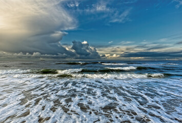 windy weather on the west coast of denmark