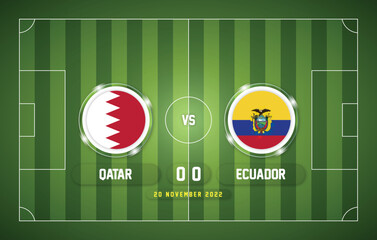 Set of Qatar football world championship group match 2022