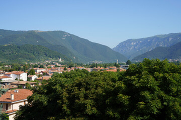Fototapeta na wymiar View of Bassano del Grappa, Italy