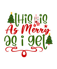 Fototapeta premium CHRISTMAS SVG CUT FILE