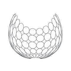 3d Abstract vector shape 