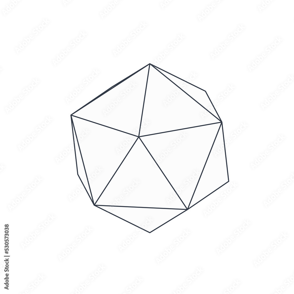 Poster low poly sphere vector 3d wireframe element