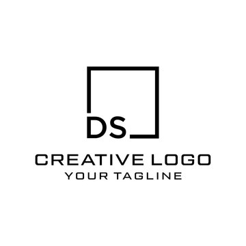 Creative letter ds logo design vektor	