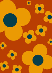 Groovy Flower Background 