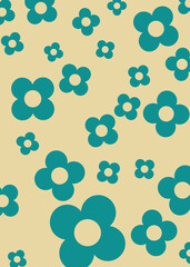 Groovy Flower Background 