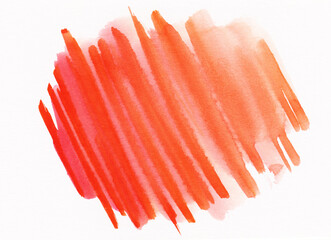 Watercolor brush strokes painting on a paper background