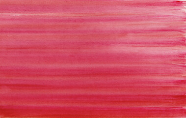 Maroon watercolor background design created with horizontal brush strokes from light to the dark gradient effect