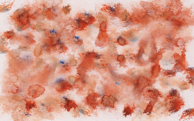 Watercolor brush strokes painting on a paper background - 530574289