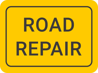 Road repair sign. Vector illustration
