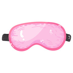 Trendy flat sticker of sleeping mask 
