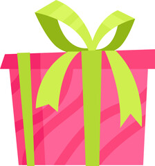 Colorful Gift Box. Vector illustration