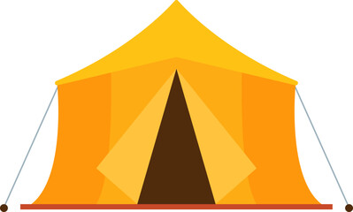 Tent Camping Equipment icon. Vector illustration