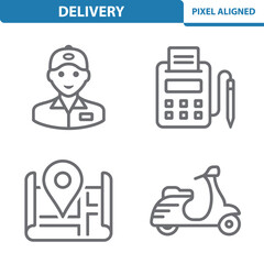 Delivery, Logistics, Shipping Icons