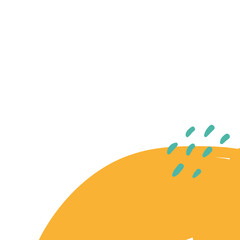 abstract brush corner border