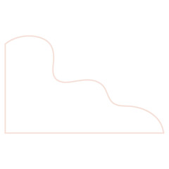 abstract line blob corner border