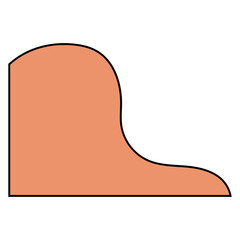 abstract blob shape corner border