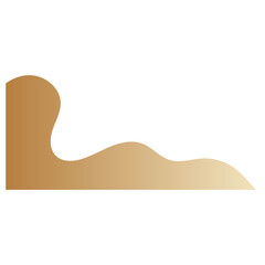 abstract blob shape corner border gradient