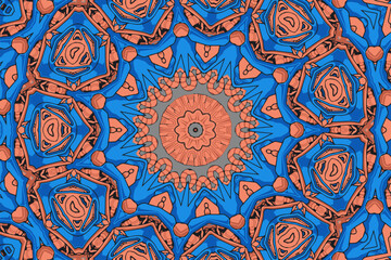 Round mandala decorative background illustration