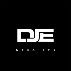 DJE Letter Initial Logo Design Template Vector Illustration