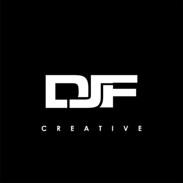 DJF Letter Initial Logo Design Template Vector Illustration