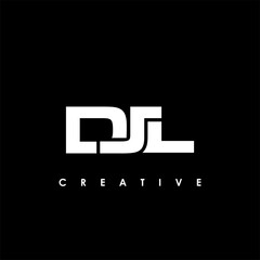 DJL Letter Initial Logo Design Template Vector Illustration