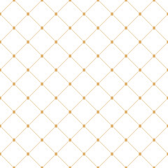 Rhombus minimalism monochrome vector seamless pattern. Geometric beige and white print cube