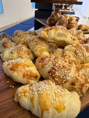 fresh baked croissants