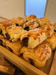 croissants with chocolate