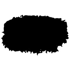 Brush stroke abstract symbol.
