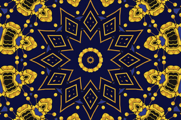 Festive seamless geometric pattern background