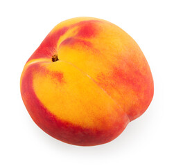 Nectarine isolated on white background. clipping path