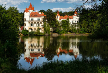 Fototapeta na wymiar Zinkovy Castle between Klatovy and Nepomuk in Czech Republic, Europe