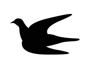 Bird in flight icon, vector illustration