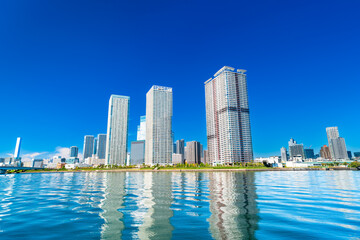 Obraz premium 東京 晴海の都市風景