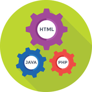 Coding Colored Vector Icon
