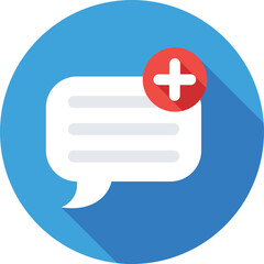 Fototapeta premium Write Message Colored Vector Icon