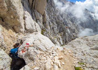 Appennini mountains, Italy - The mountain summit of central Italy, Abruzzo region, above 2500 meters