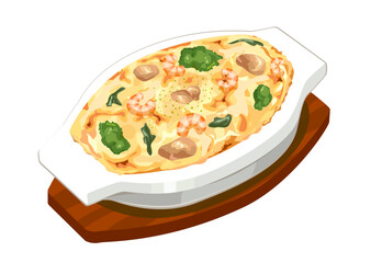グラタンのイラスト